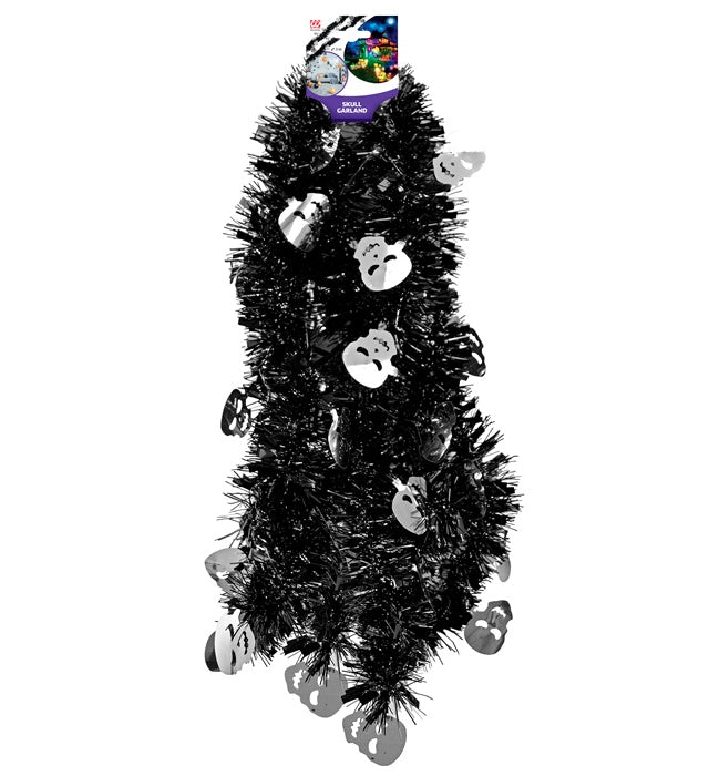 Skull Tinsel Garland 3 M