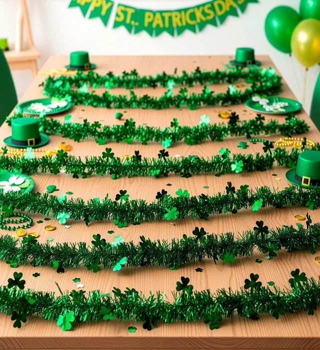 St. Patrick'S Day Tinsel Garland 3 M