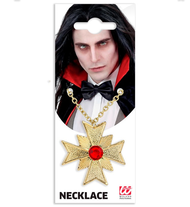 Necklace With Medallion And Gem