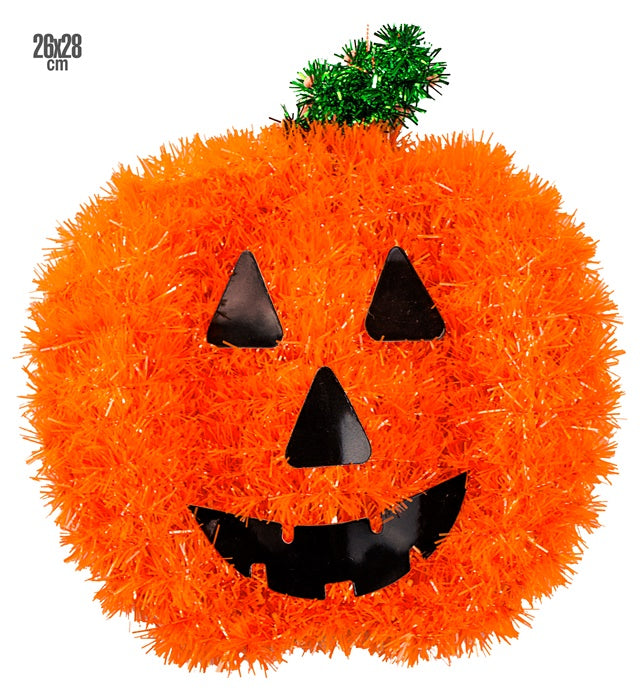 Tinsel Pumpkin 26X28 Cm