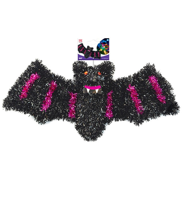 Tinsel Bat 46X16 Cm