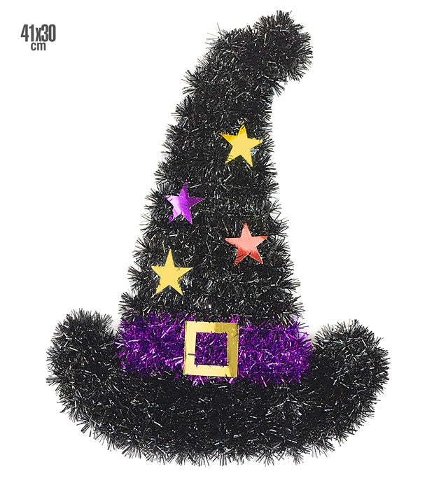 Tinsel Witch Hat 41X30 Cm