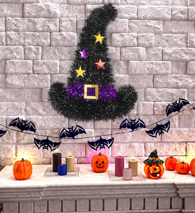 Tinsel Witch Hat 41X30 Cm