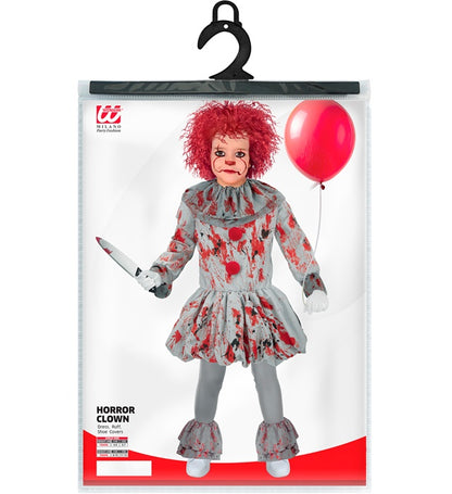 Vintage Horror Clown  Dress, Ruff, Shoe Covers 