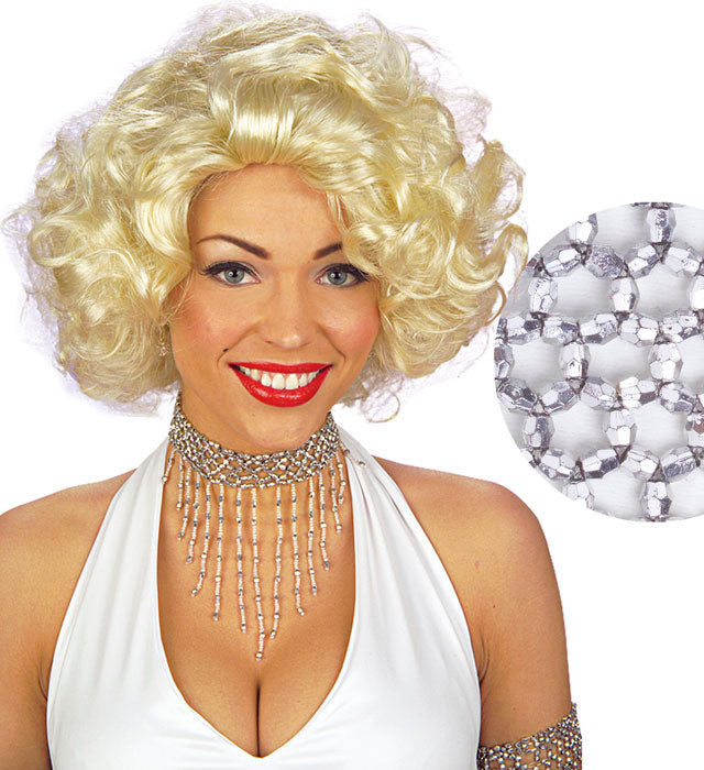 Beaded Choker Silver