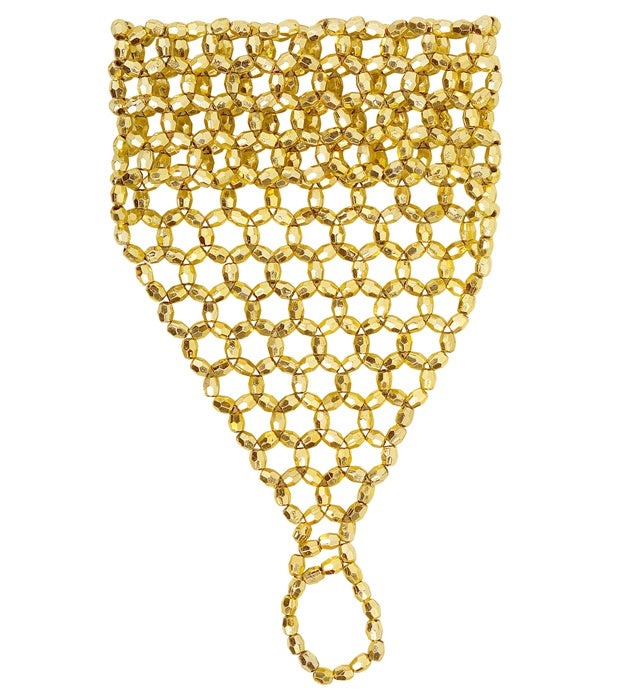 Beaded Fingerglove Gold
