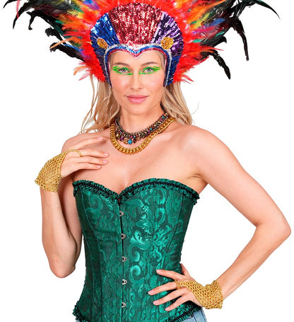 Beaded Fingerglove Gold