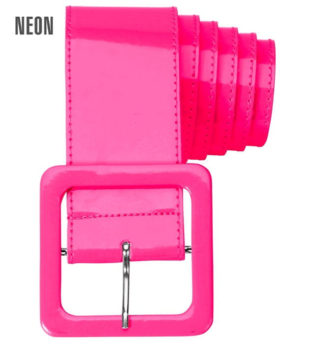 Neon Pink Vinyl Belt