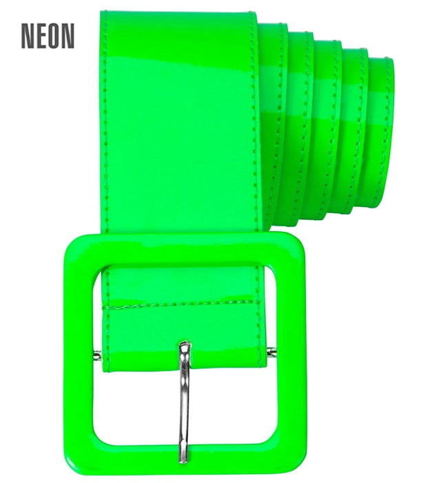 Neon Green Vinyl Belt