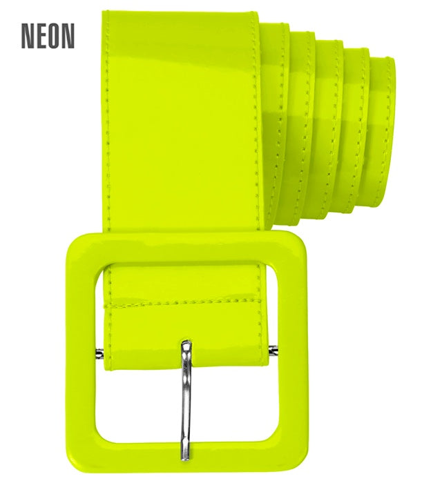 Neon Yellow Vinyl Belt