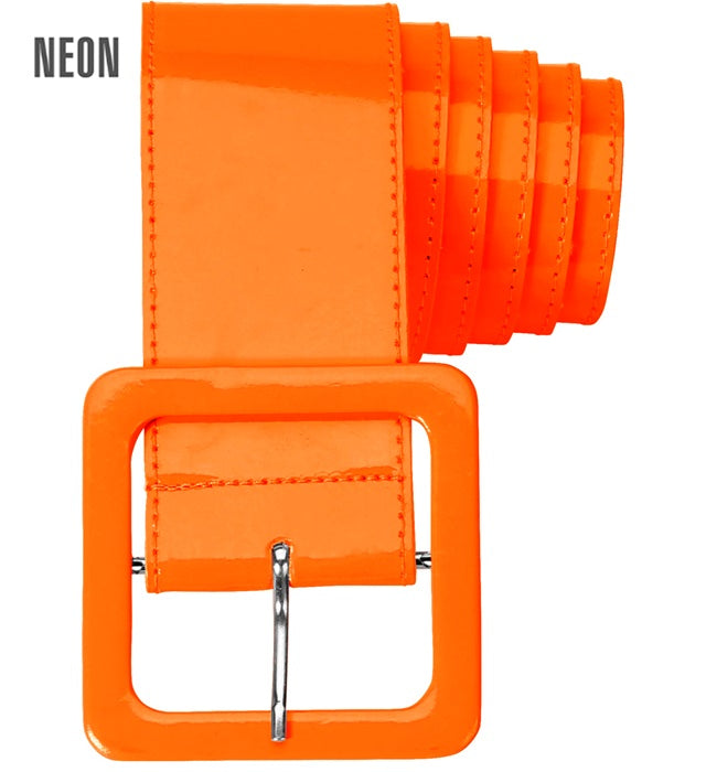 Neon Orange Vinyl Belt