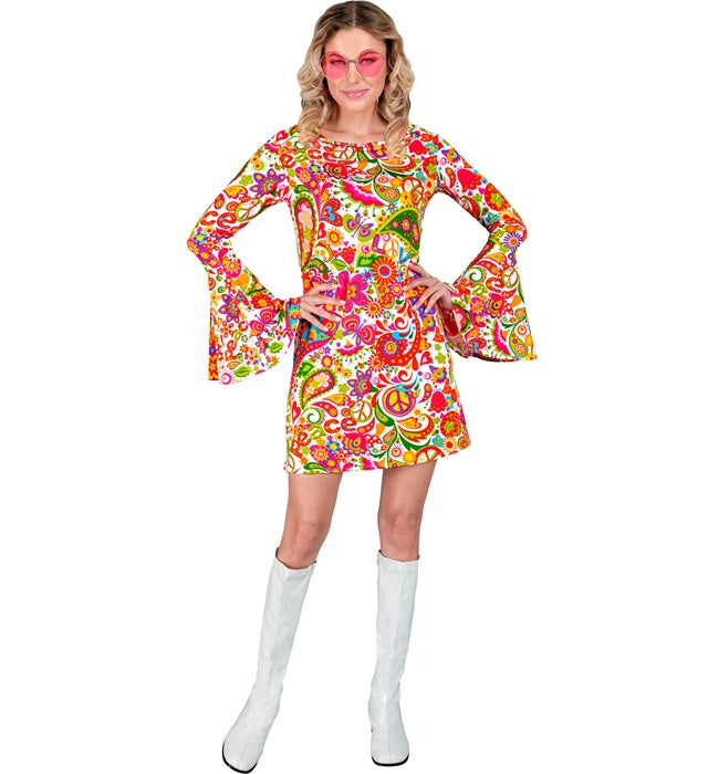 The 60S Fashion - Peace & Paisley  Dress 