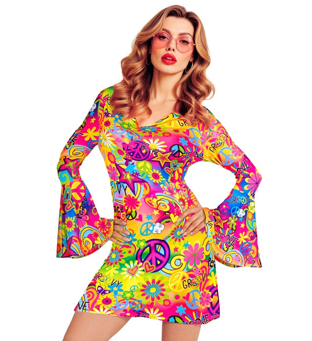 The 60S Fashion - Peace & Love  Dress 