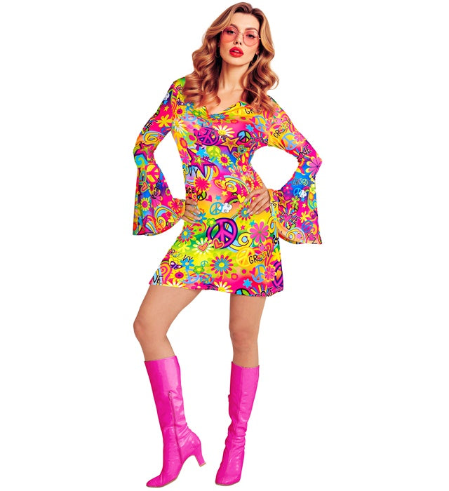 The 60S Fashion - Peace & Love  Dress 