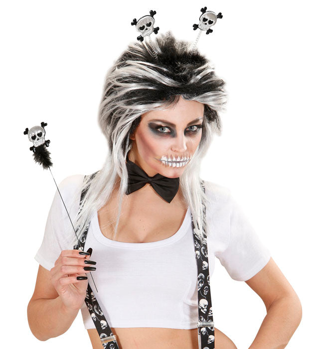 Skull & Crossbones Head Bopper & Wand Set