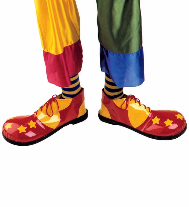 Professional Clown Shoes With Heavy Duty Sole - 4 Styles Ass.