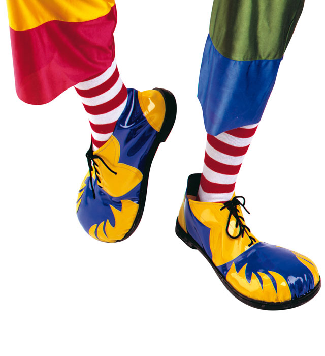 Professional Clown Shoes With Heavy Duty Sole - 4 Styles Ass.