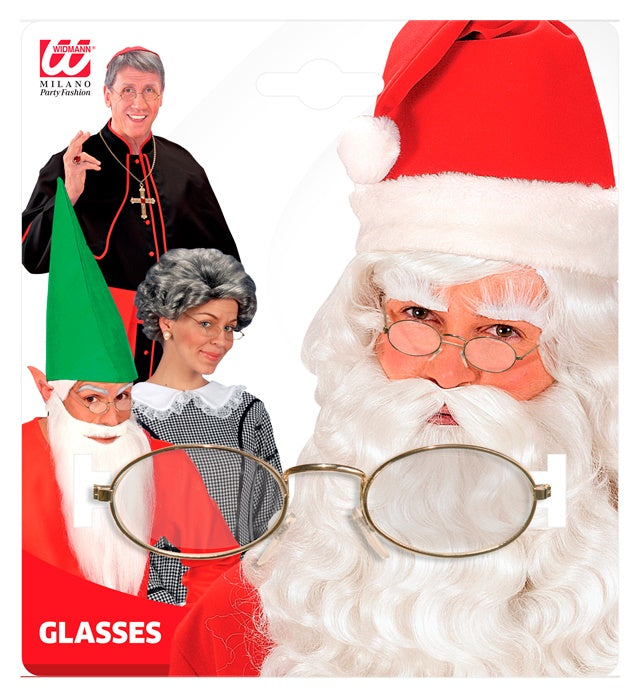 Gold Glasses With Lenses Oval Shape