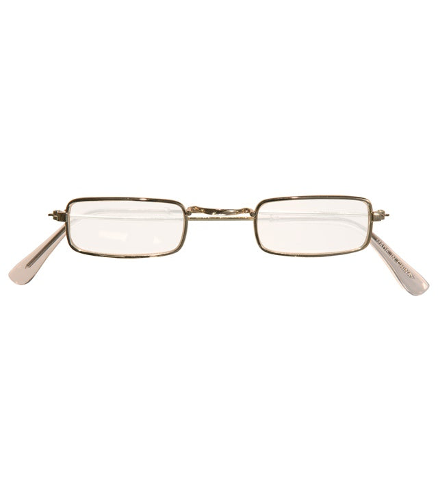 Gold Glasses With Lenses Rectangular Shape