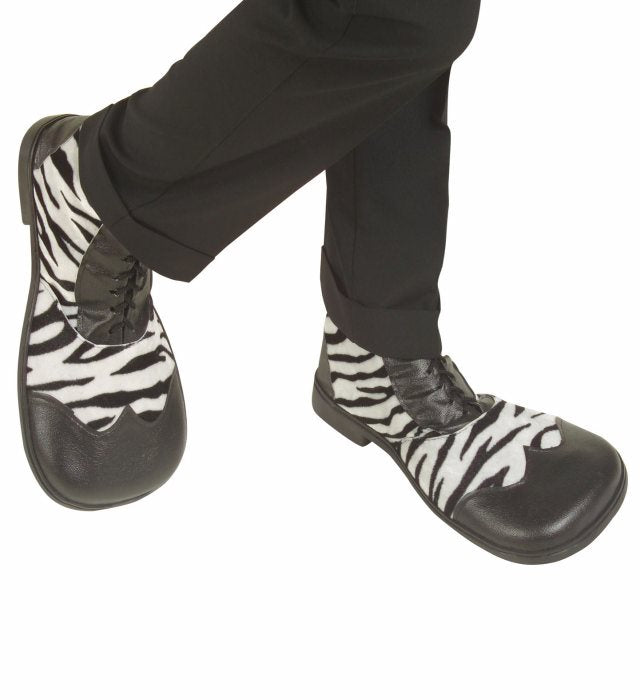 Zebra Party Shoes With Heavy Duty Sole