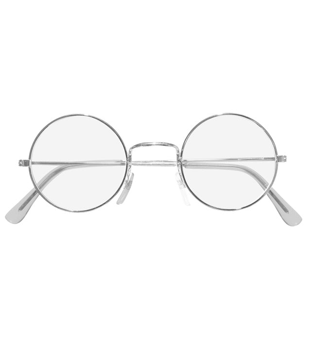 Silver Glasses With Lenses Round Shape