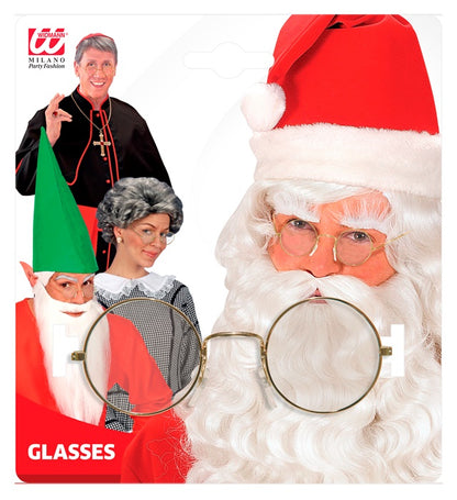 Gold Glasses With Lenses Round Shape
