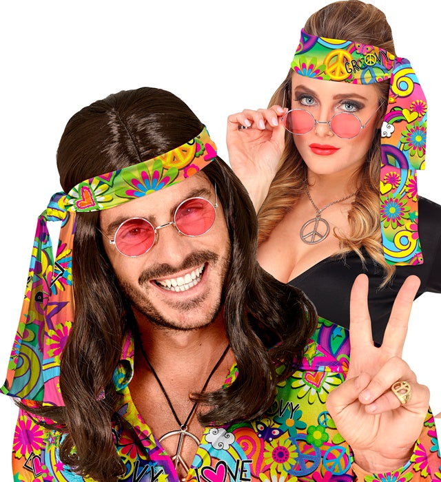 The 60S Fashion - Peace & Love  Headband 