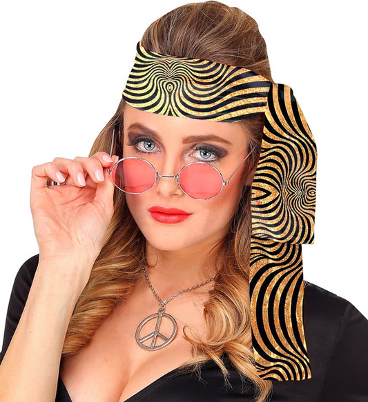 The 70S Disco Style - Golden Waves  Headband 