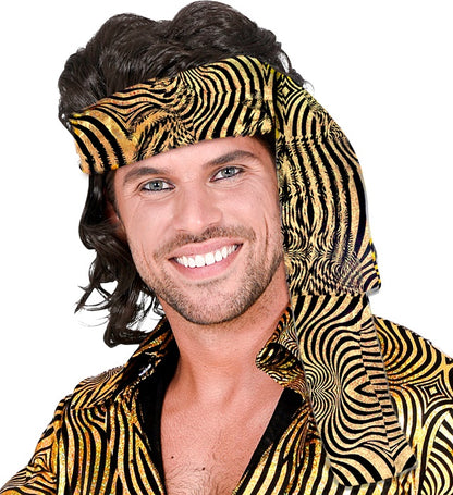 The 70S Disco Style - Golden Waves  Headband 