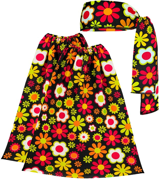 The 60S Fashion - Flowers  Headband & Leg Warmers 