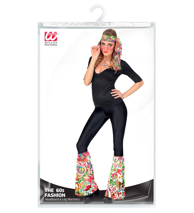The 60S Fashion - Peace &amp; Paisley  Headband &amp; Leg Warmers 