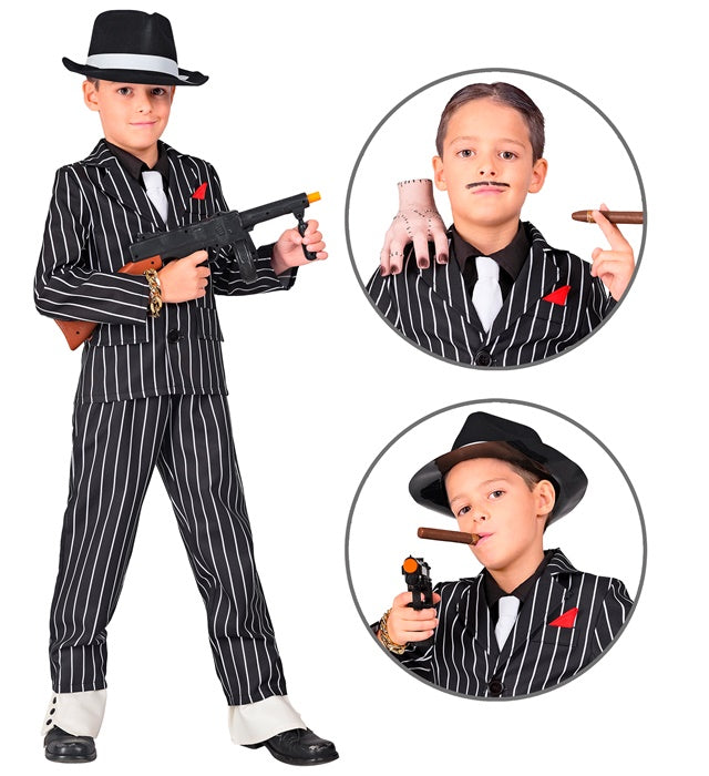 Gangster  Jacket, Shirt With Tie, Pants 