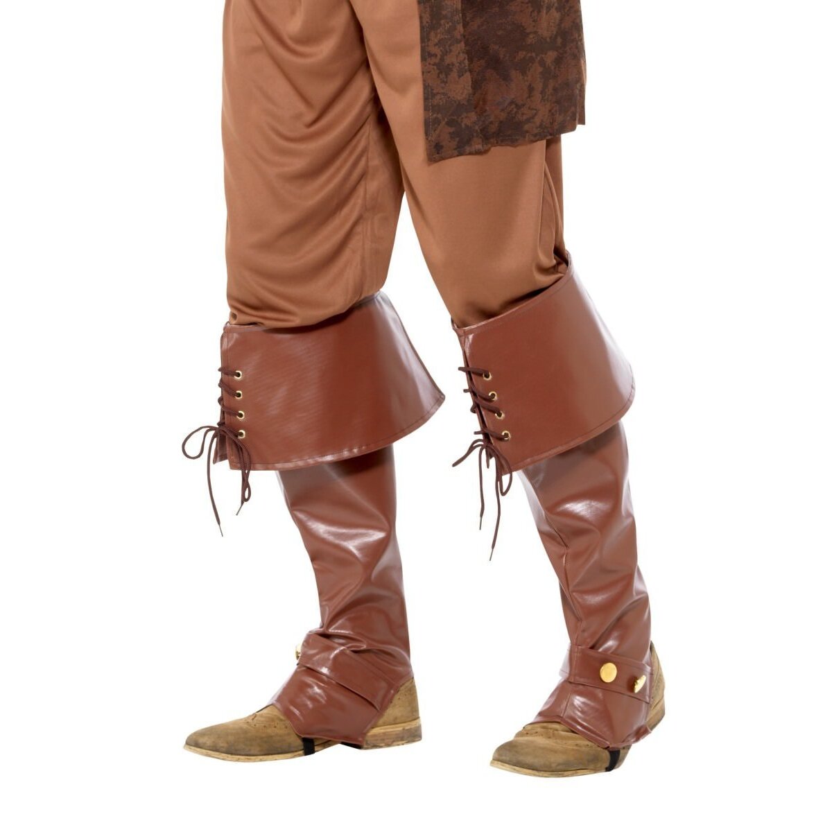 Deluxe Pirate Bootcovers Adult Brown 1