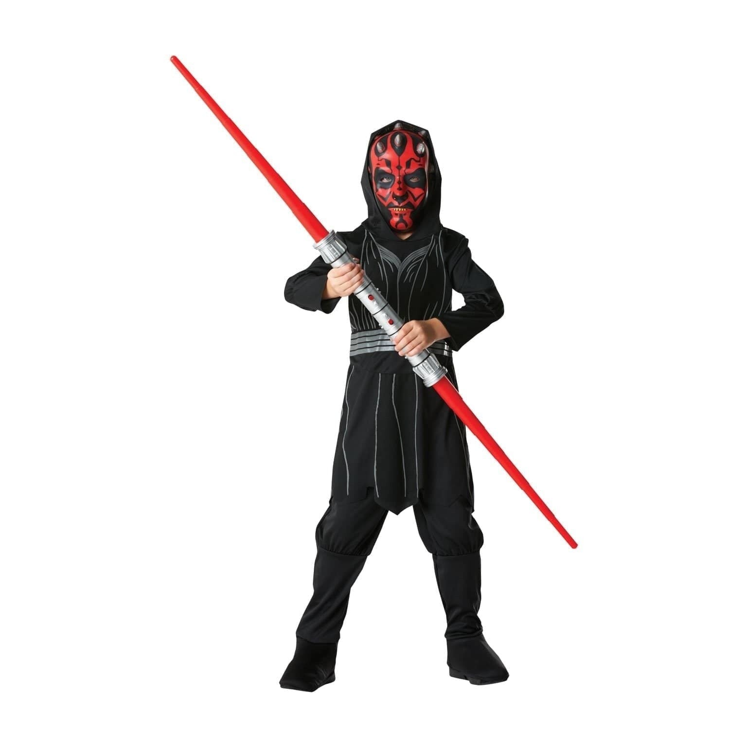 Darth Maul Costume Boys Sith Lord Apprentice Black Robes 1
