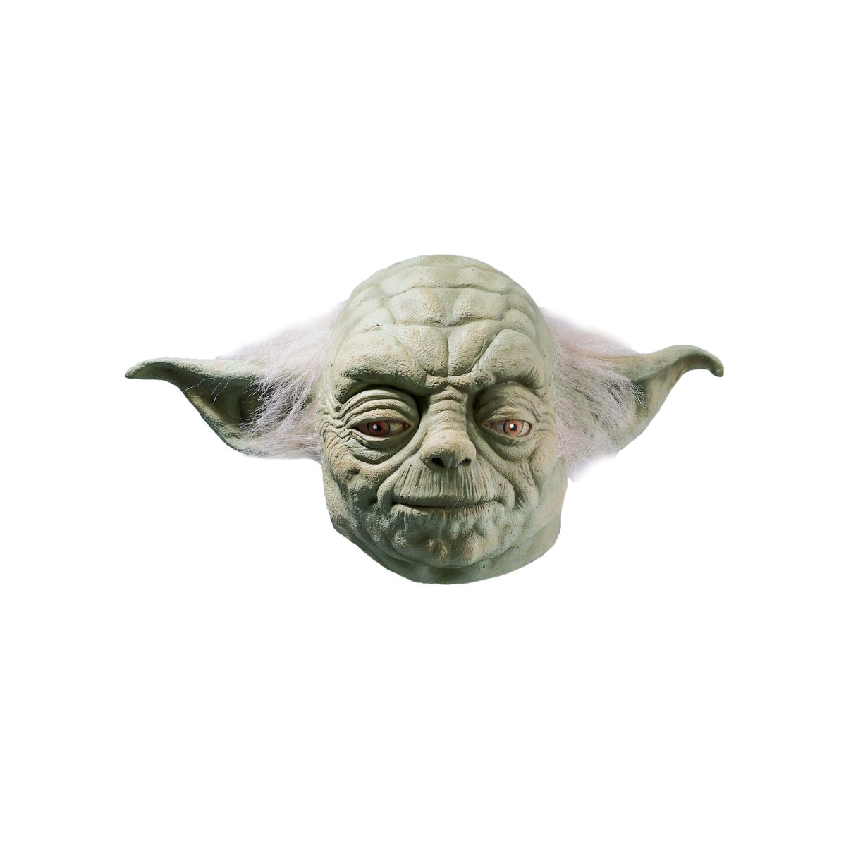 Yoda Adults Green Mask Latex with White Hair 1