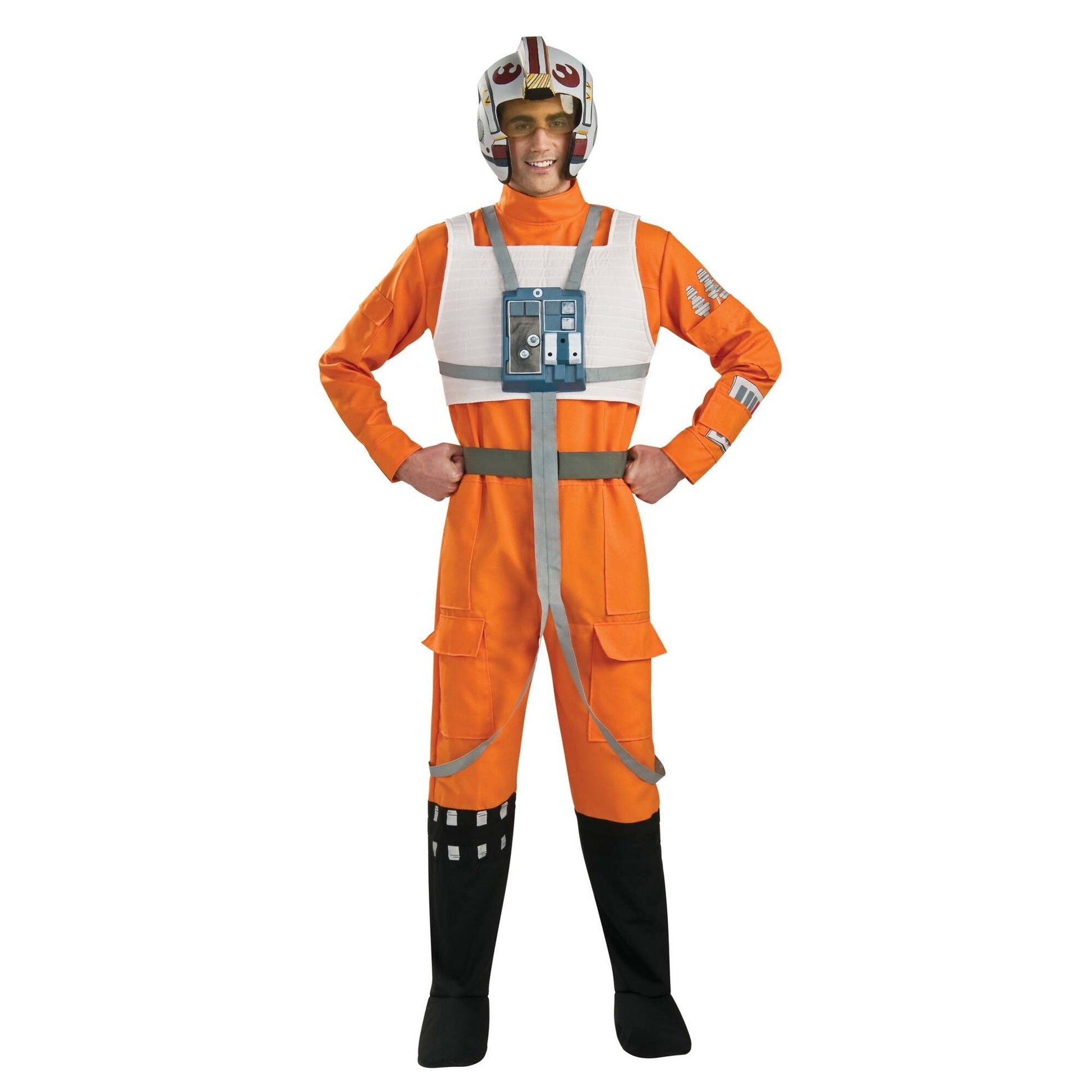 X-Wing Pilot Costume Adult Jumpsuit Star Wars New Hope 1