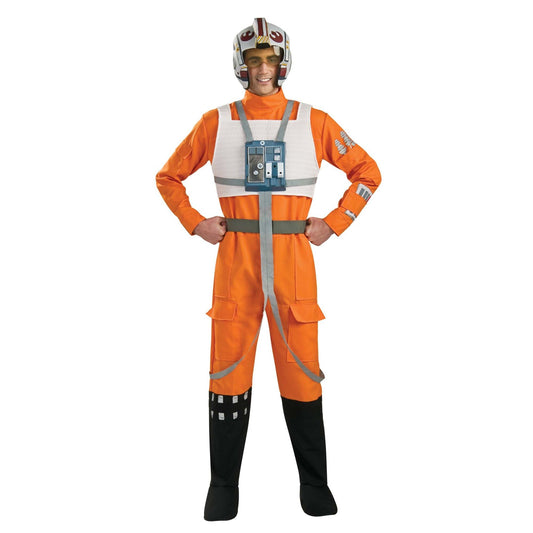 X-Wing Pilot Costume Adult Jumpsuit Star Wars New Hope 1