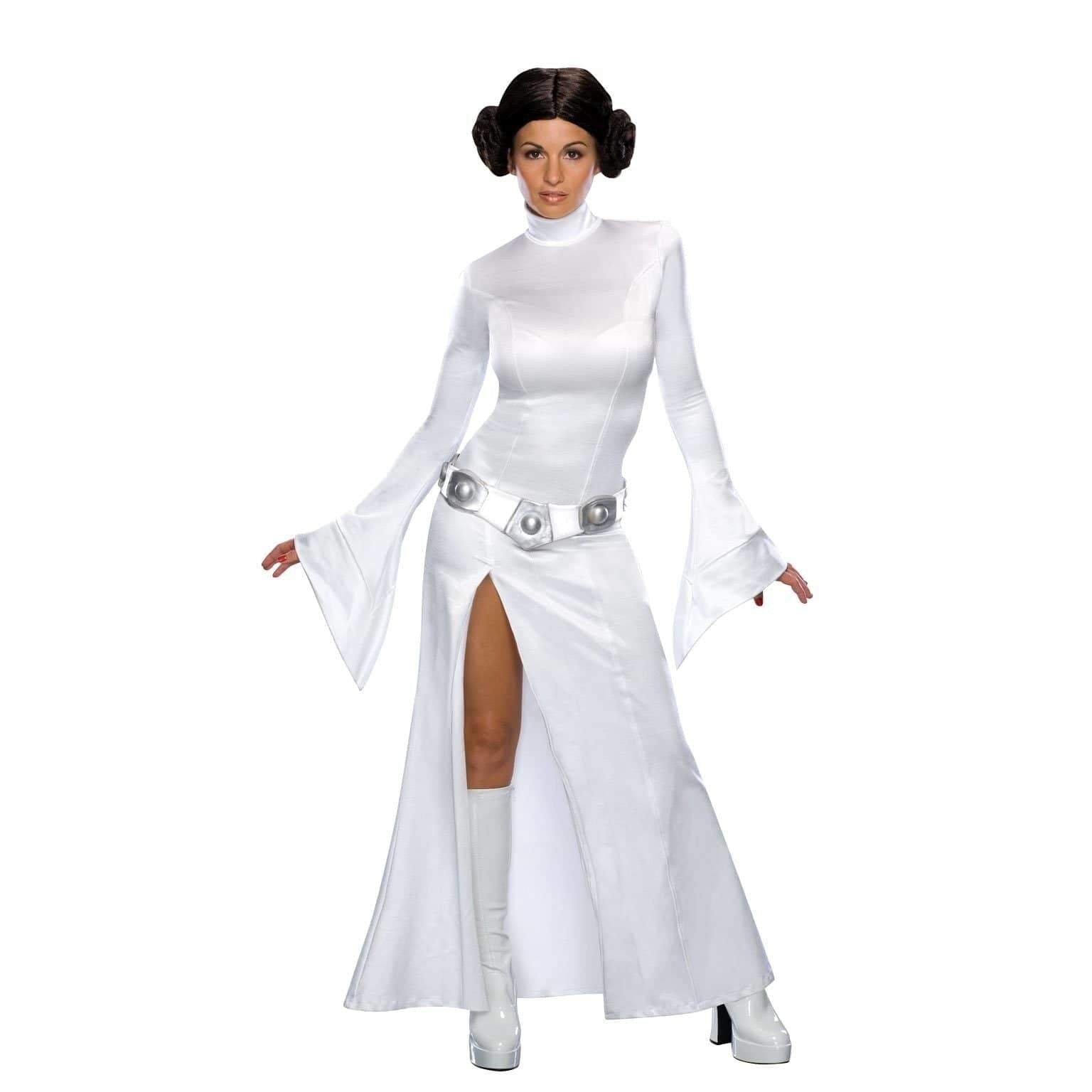 Princess Leia Adult Costume and Wig Star Wars New Hope 1