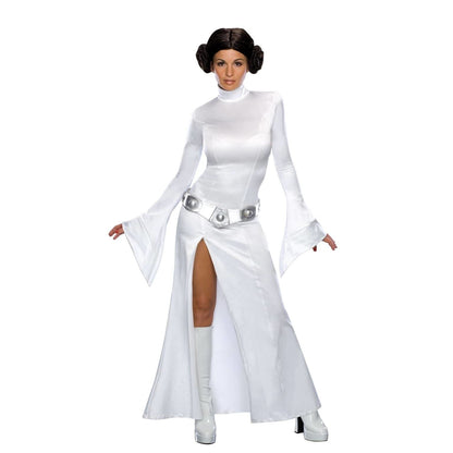 Princess Leia Adult Costume and Wig Star Wars New Hope 1