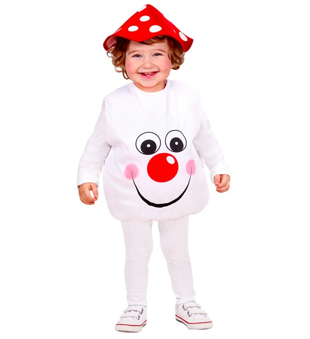 Mushroom  1-3 Years  -  Jumpsuit, Headpiece 