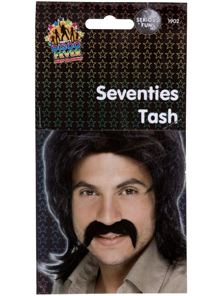 Seventies Tash Black Self Adhesive