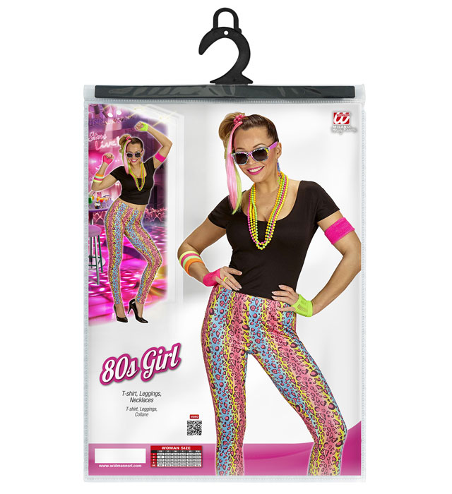 80'S Girl  T-Shirt, Leggings, Necklaces 