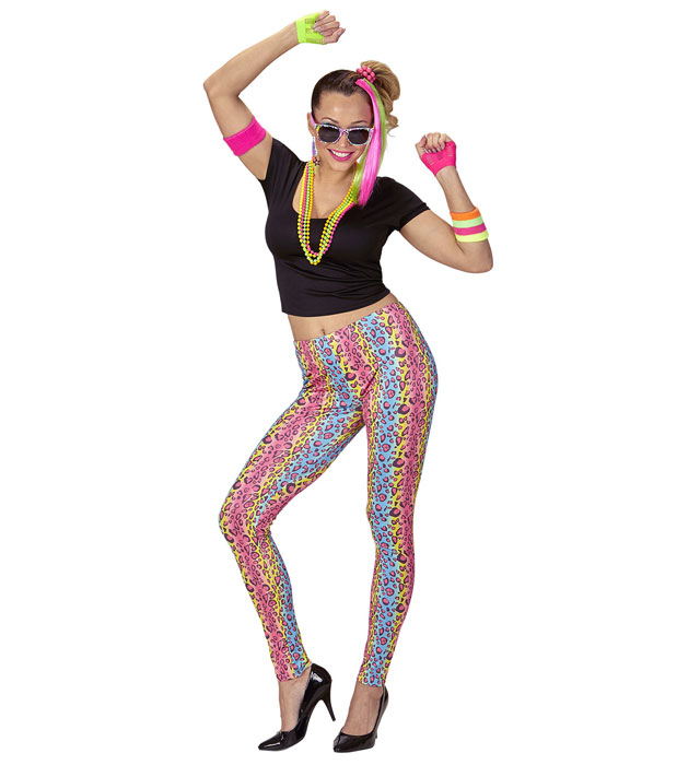 80'S Girl  T-Shirt, Leggings, Necklaces 