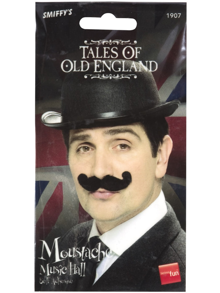 Tales Of Old England Music Hall Tash Black Self Adhesive Costume Accessory 1