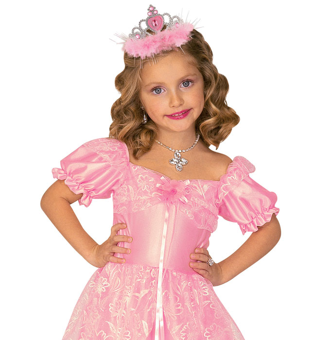 Tiara With Marabou & Magic Wand Pink