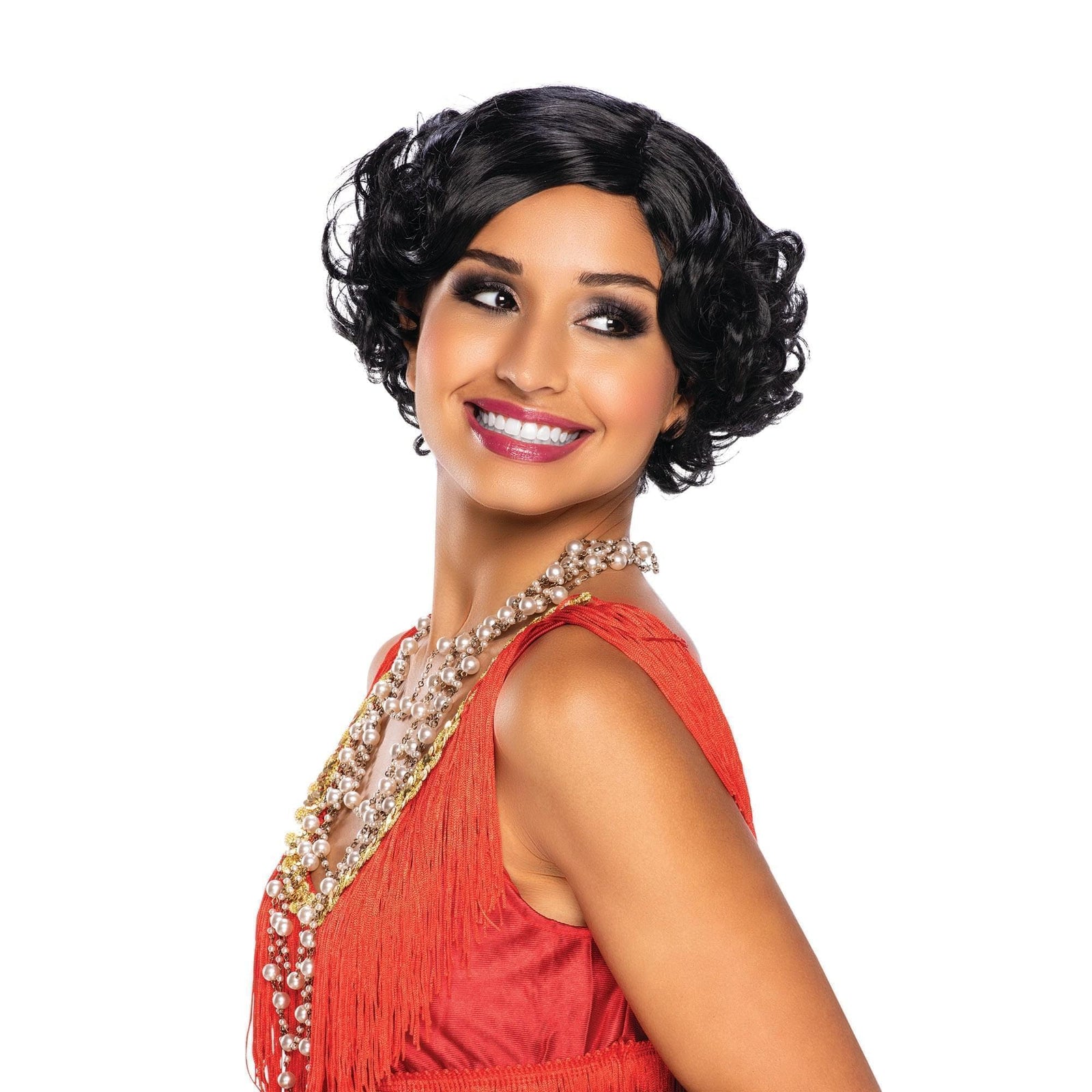 1920s Classic Black Wig Charleston Flapper Style 1