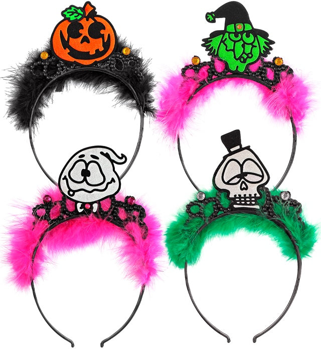 Halloween Tiara 4 Styles Ass.
