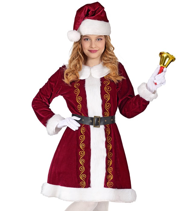 Mrs. Claus  Dress, Belt, Hat 