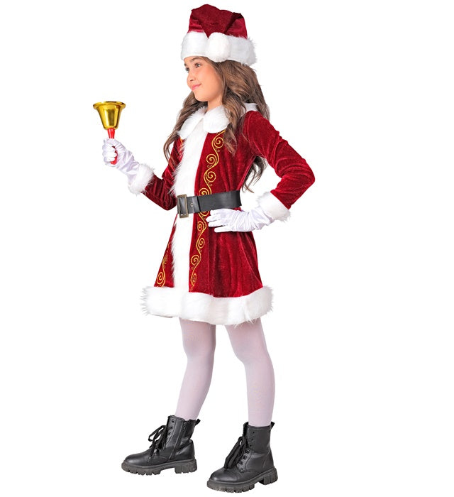 Mrs. Claus  Dress, Belt, Hat 