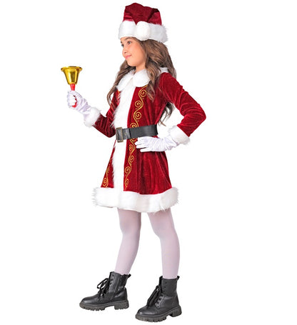 Mrs. Claus  Dress, Belt, Hat 